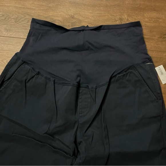 Old Navy Womens 16L 95% Cotton Maternity Bootcut Full Panel Blue Stretch Pockets - Picture 5 of 8